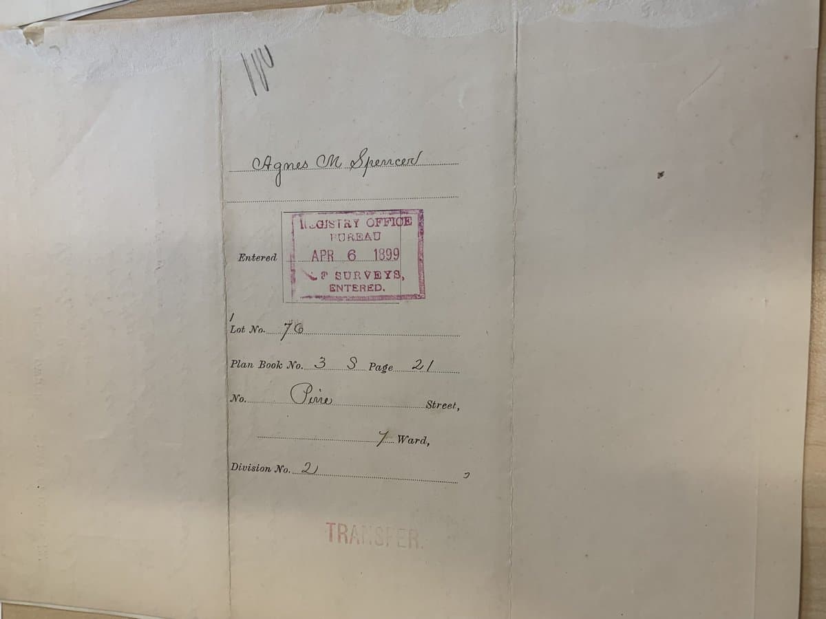 1899 Deed abstract - 2 document preview