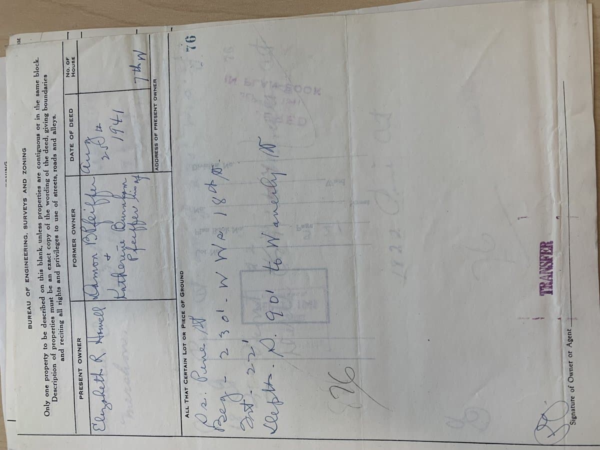 1941 Deed abstract - 1 document preview
