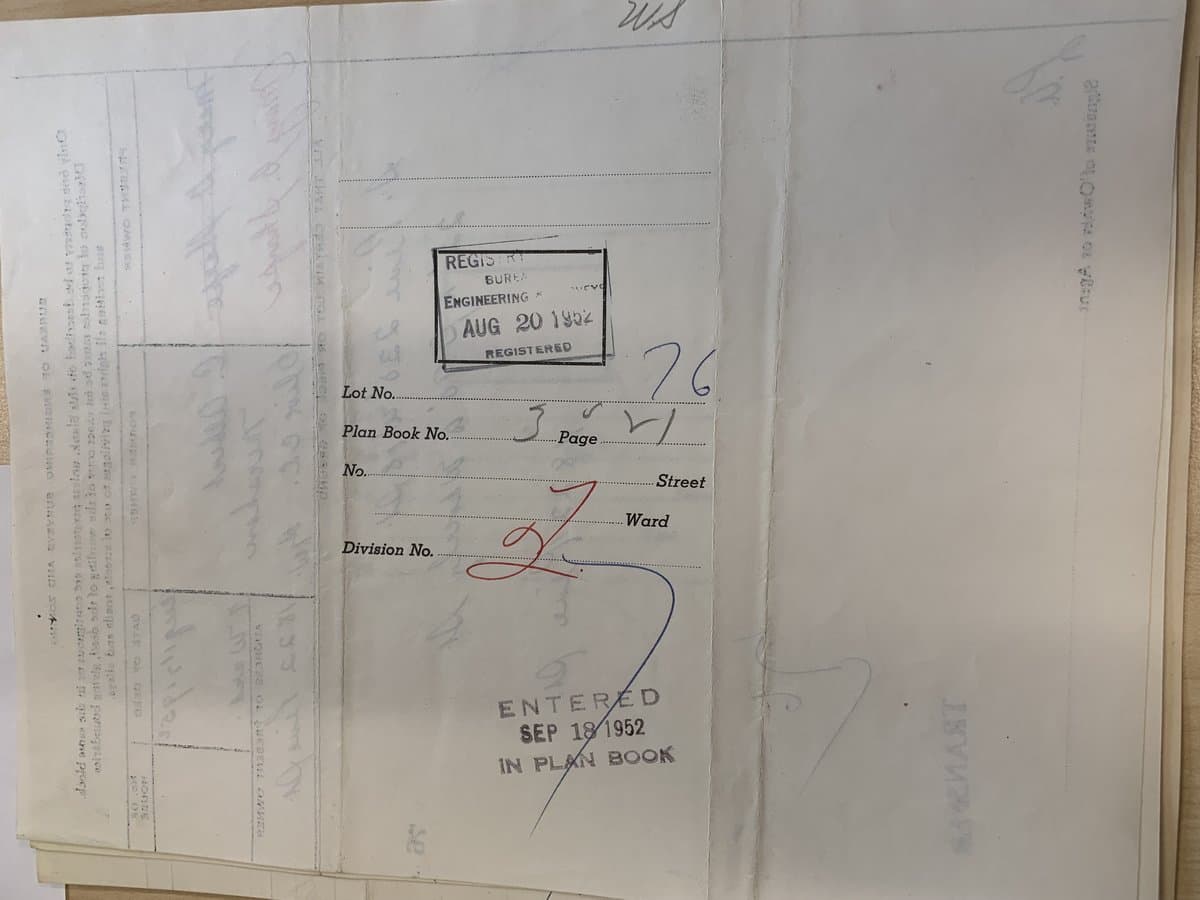 1952 Deed abstract - 2 document preview