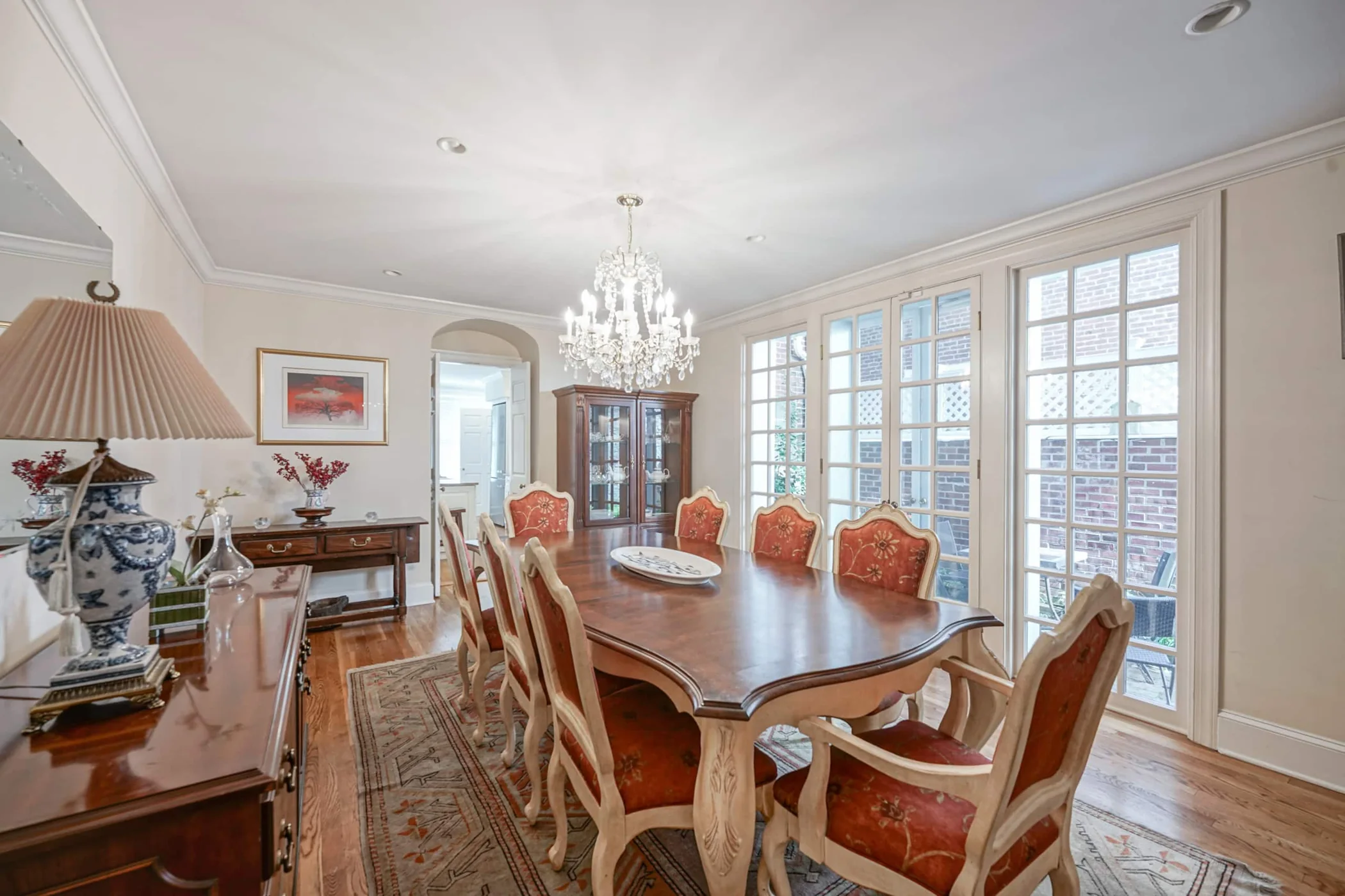 Dining room inside The Rittenhouse Residence