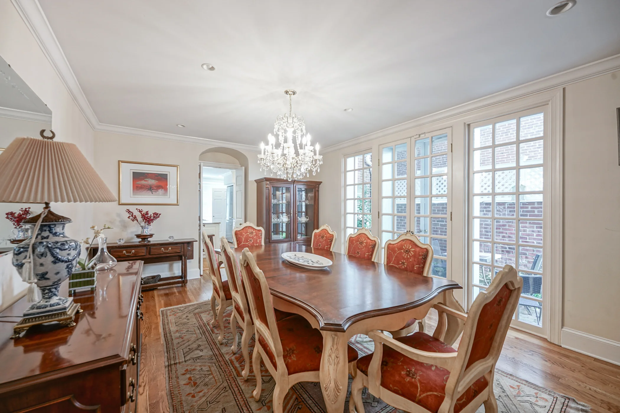 Dining room inside The Rittenhouse Residence