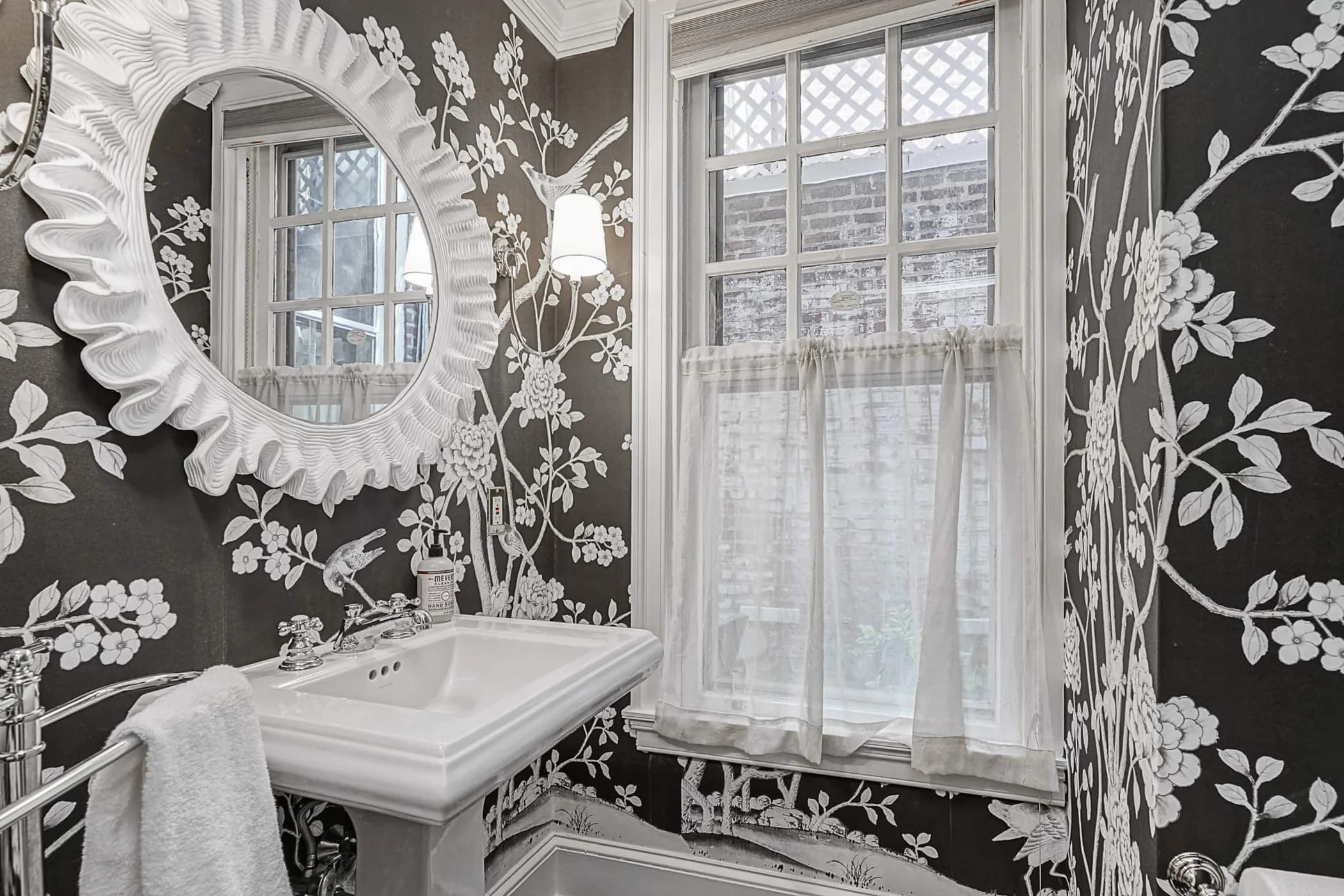 Half bathroom at The Rittenhouse Residence