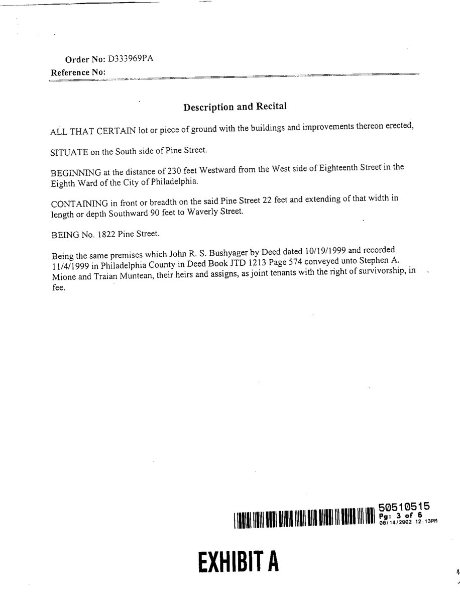 1822 Pine - 2002 Deed document page