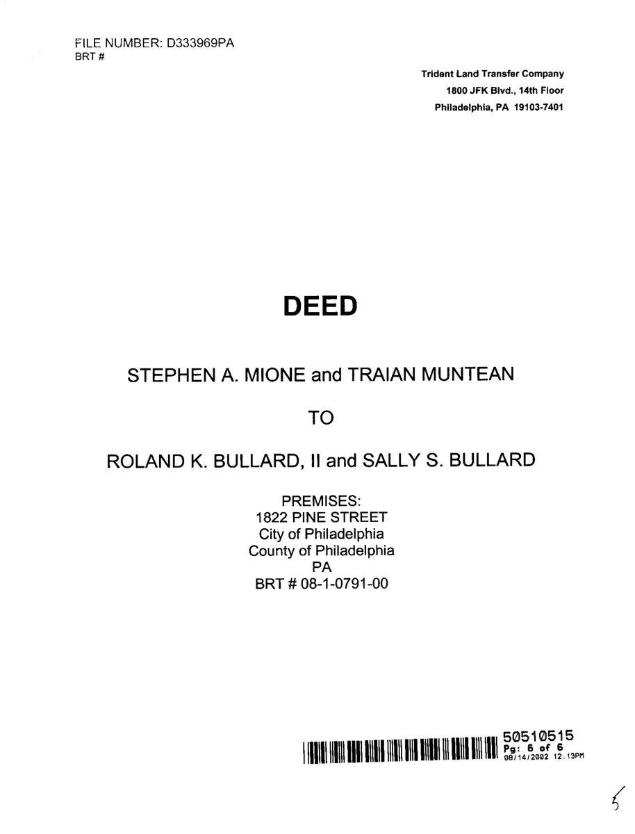 1822 Pine - 2002 Deed document page