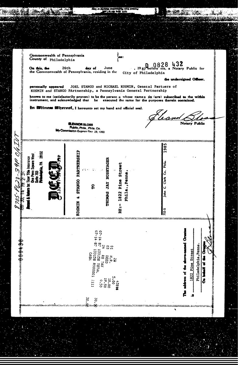 1822 Pine - Deed 1987 document page