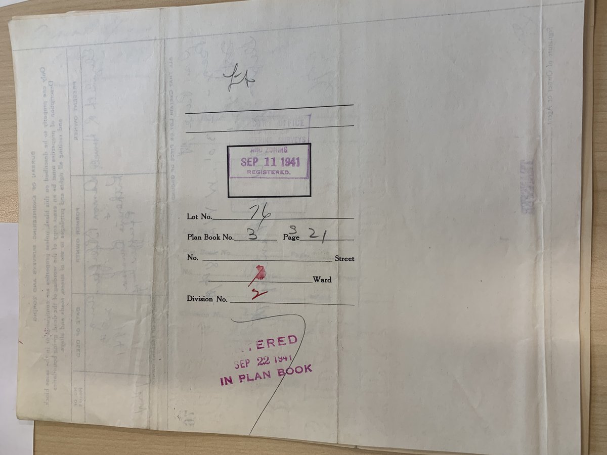 1941 Deed abstract - 2 document page