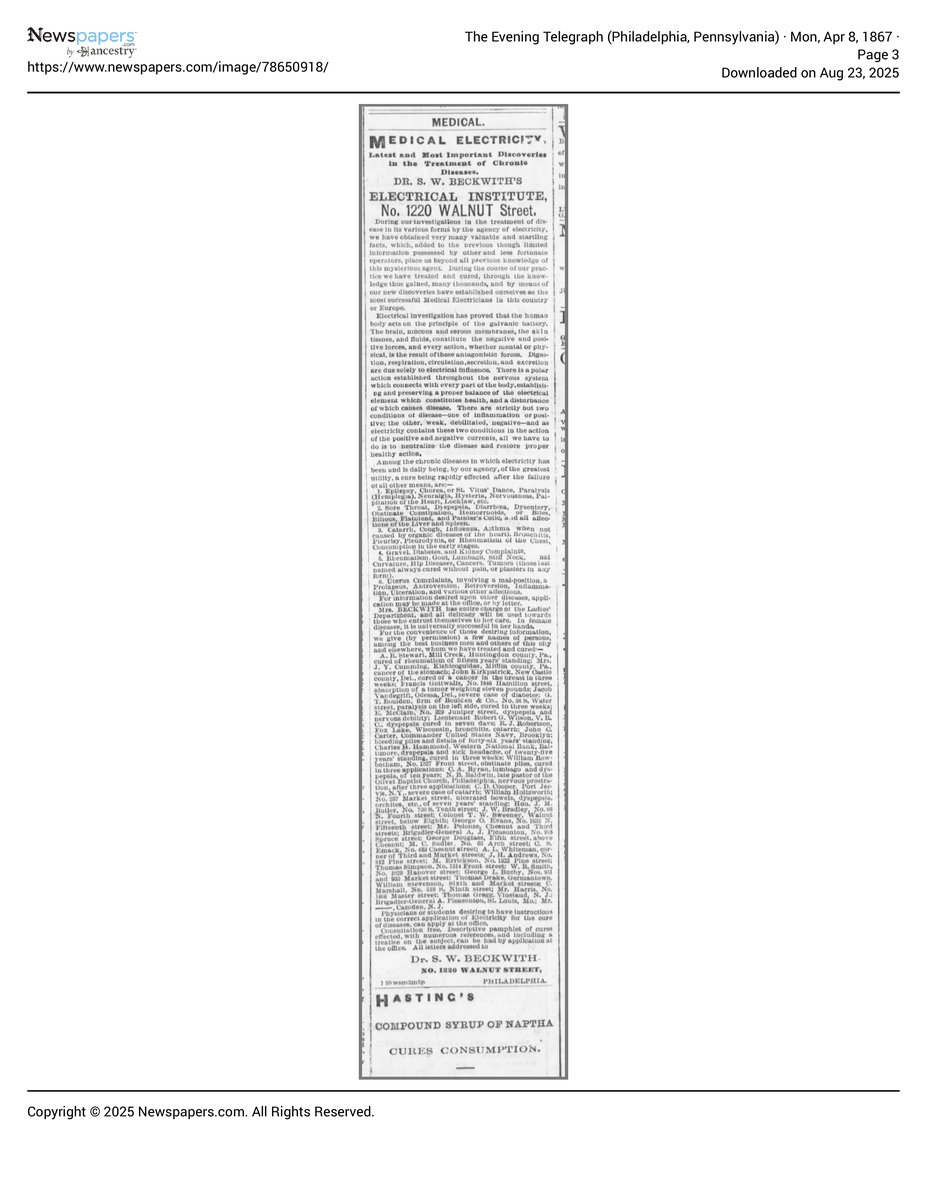 The Evening Telegraph 1867 04 08 Page 3 document page