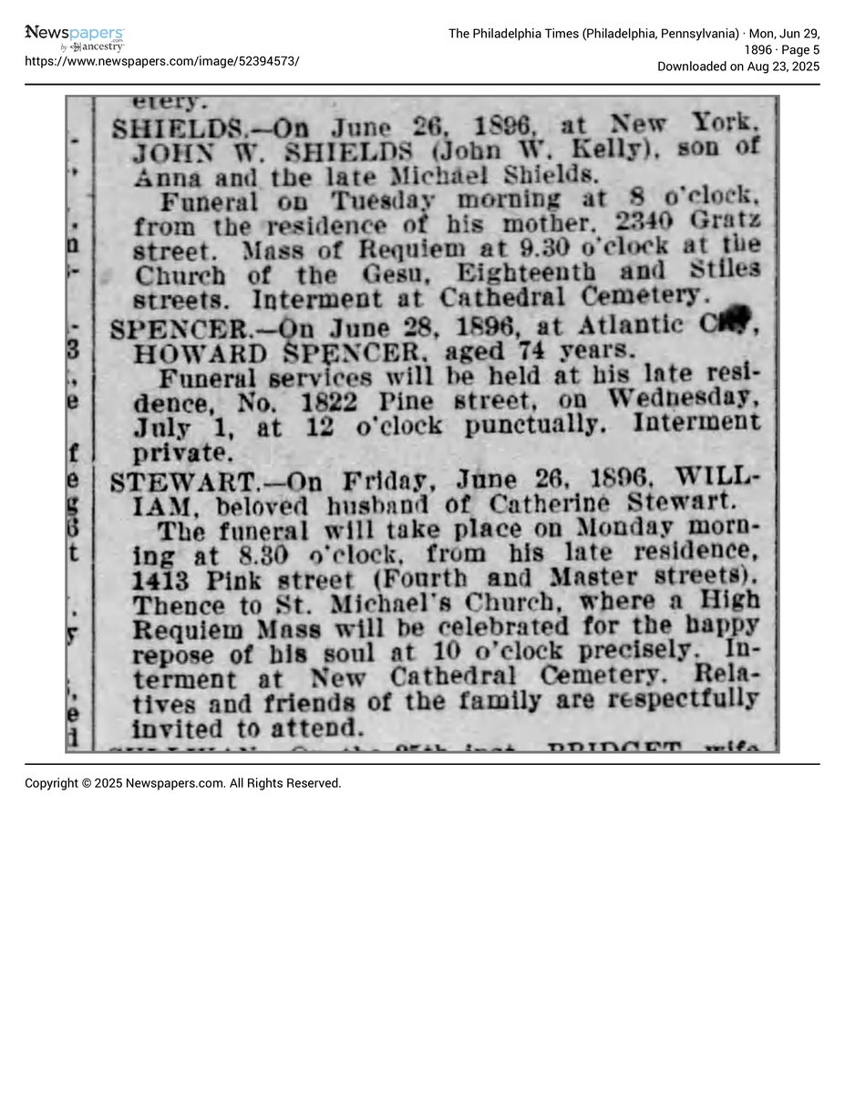 The Philadelphia Times 1896 06 29 Page 5 document page